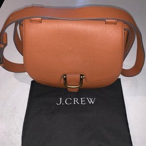 J.Crew Cognac Rider bag in Italian leather